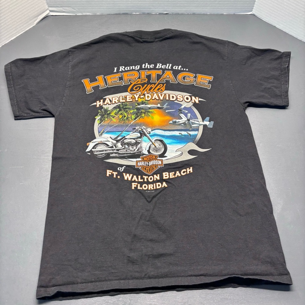 Harley Davidson T Shirt Sz Medium Black